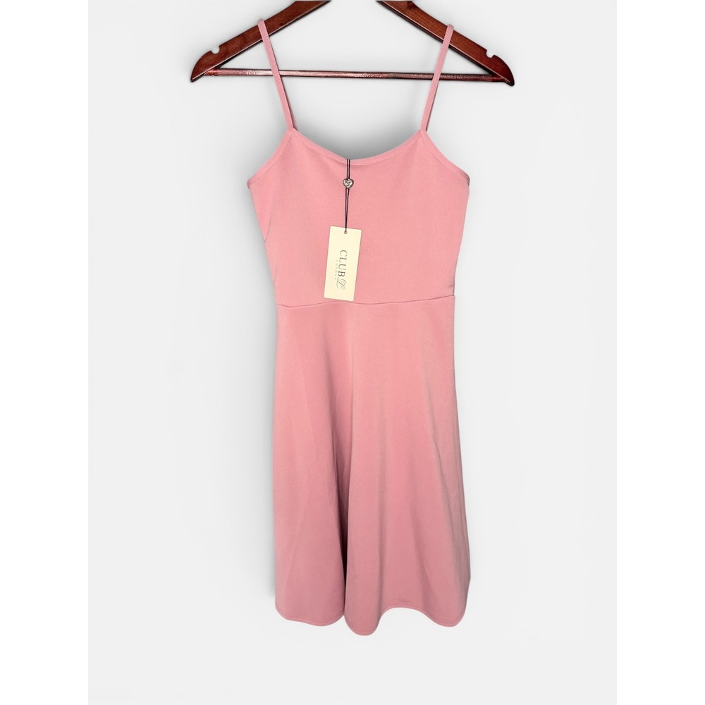 NWT Club L London Pink Mini Dress Coquette Balletcore Pastel Soft Girl | Size 4